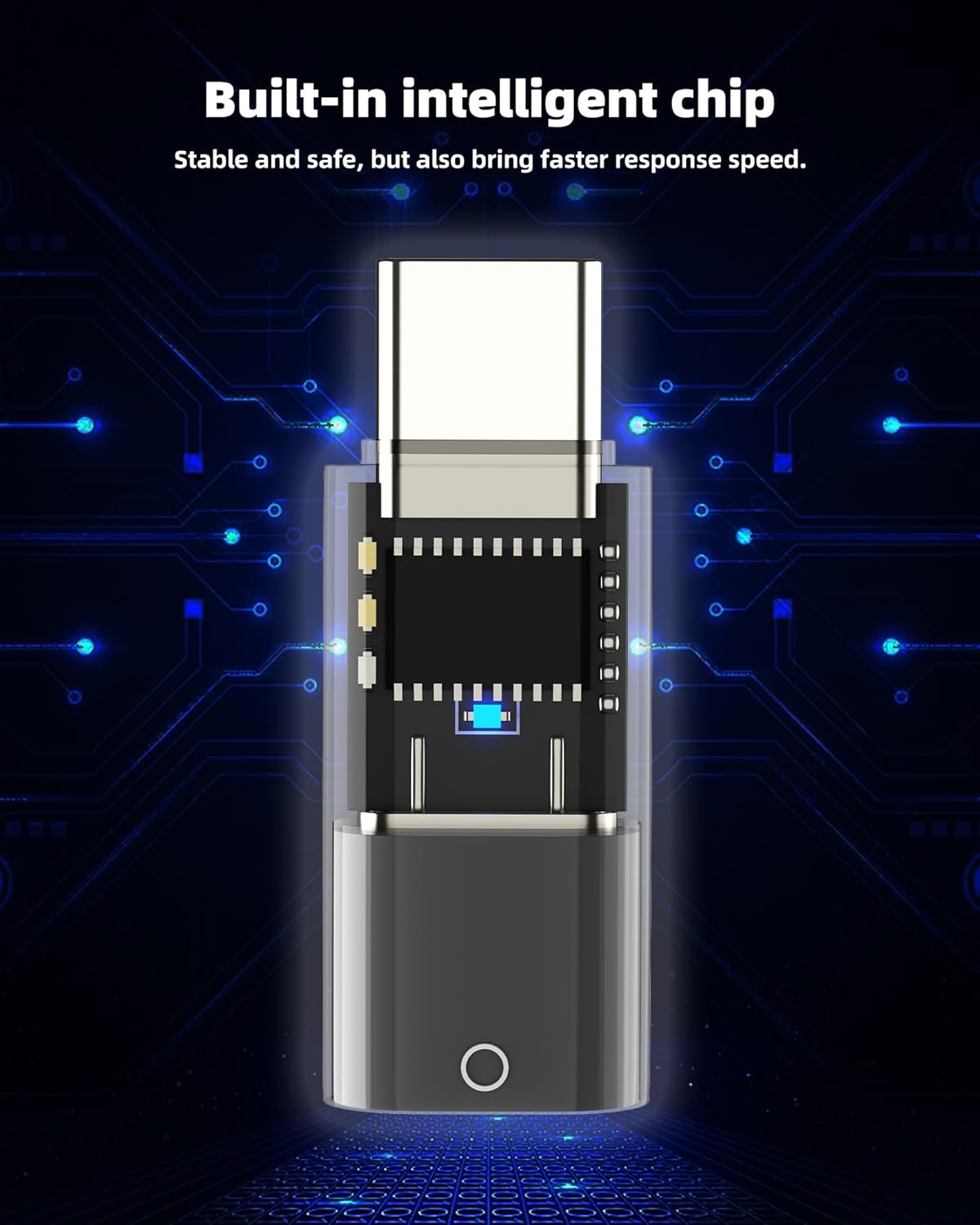 adaptador Lightning fêmea para USB C macho para Apple Pencil adaptador de 1ª geração para iPad 10º Bluetooh