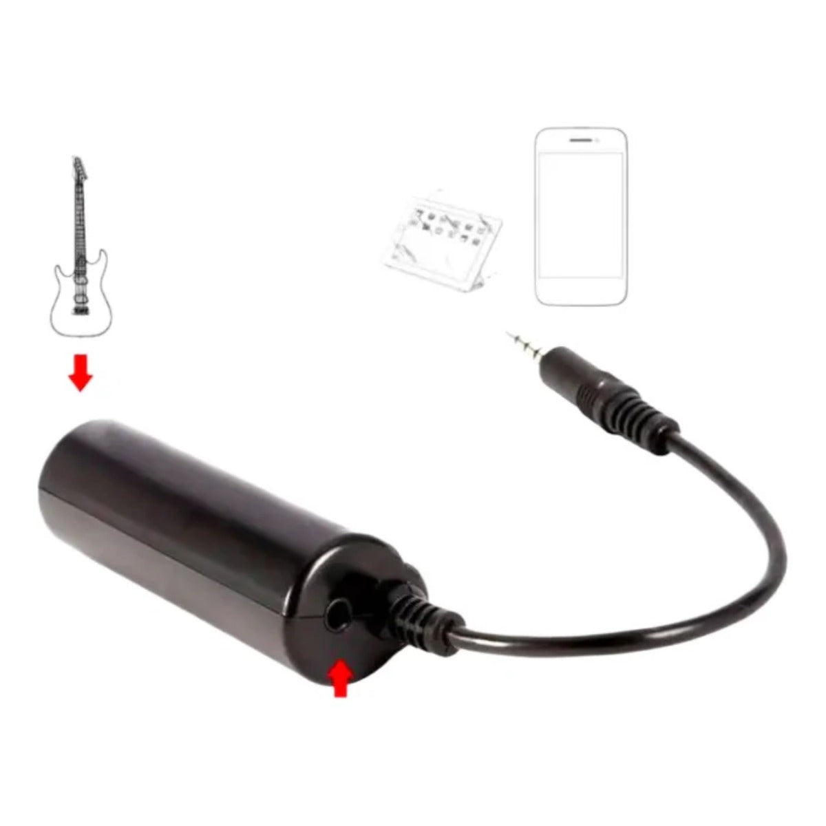 Conversor Transmissor Guitarra Adaptador Live Android iPhone