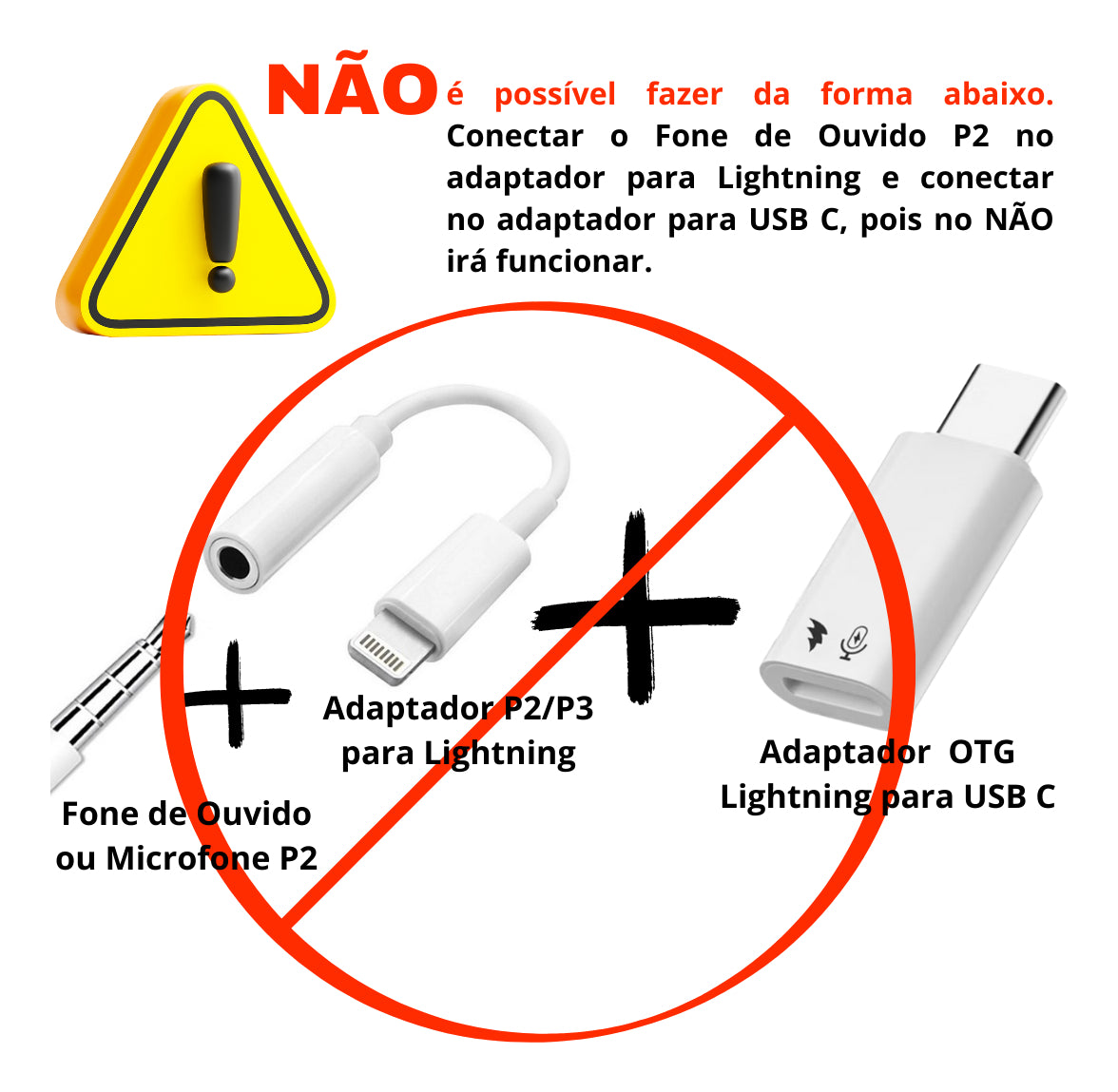Adaptador Otg Usb C X Compatível Lightning Fêmea Microfone lapela e carregamento