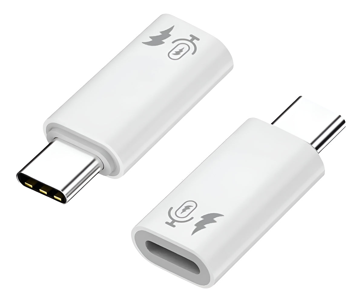 Adaptador Otg Usb C X Compatível Lightning Fêmea Microfone lapela e carregamento