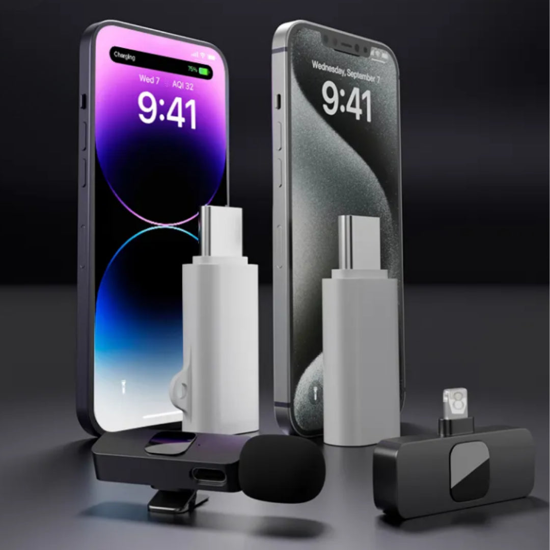 Adaptador Otg Usb C X Compatível Lightning Fêmea Microfone lapela e carregamento