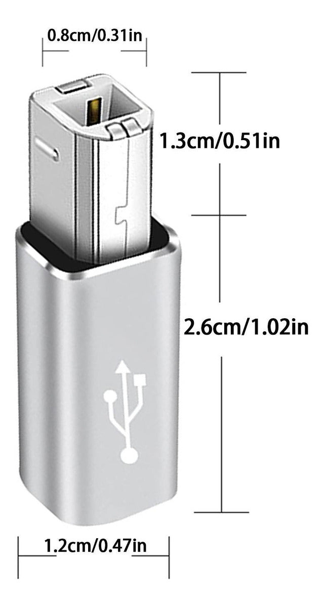 Adaptador De Impressora Piano Usb 2.0 Tipo C Tipo C Fêmea