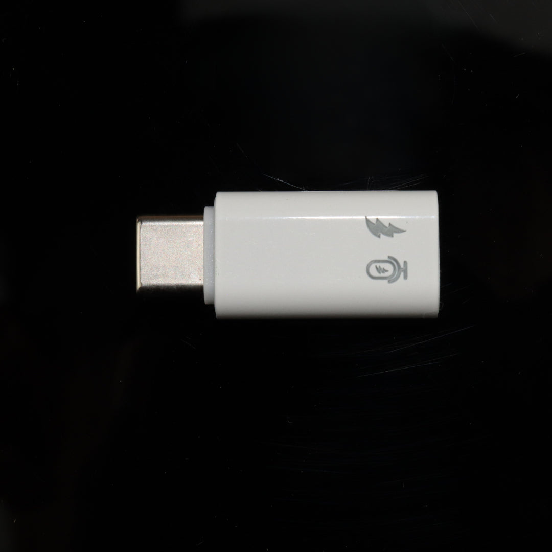 Adaptador Otg Usb C X Compatível Lightning Fêmea Microfone lapela e carregamento