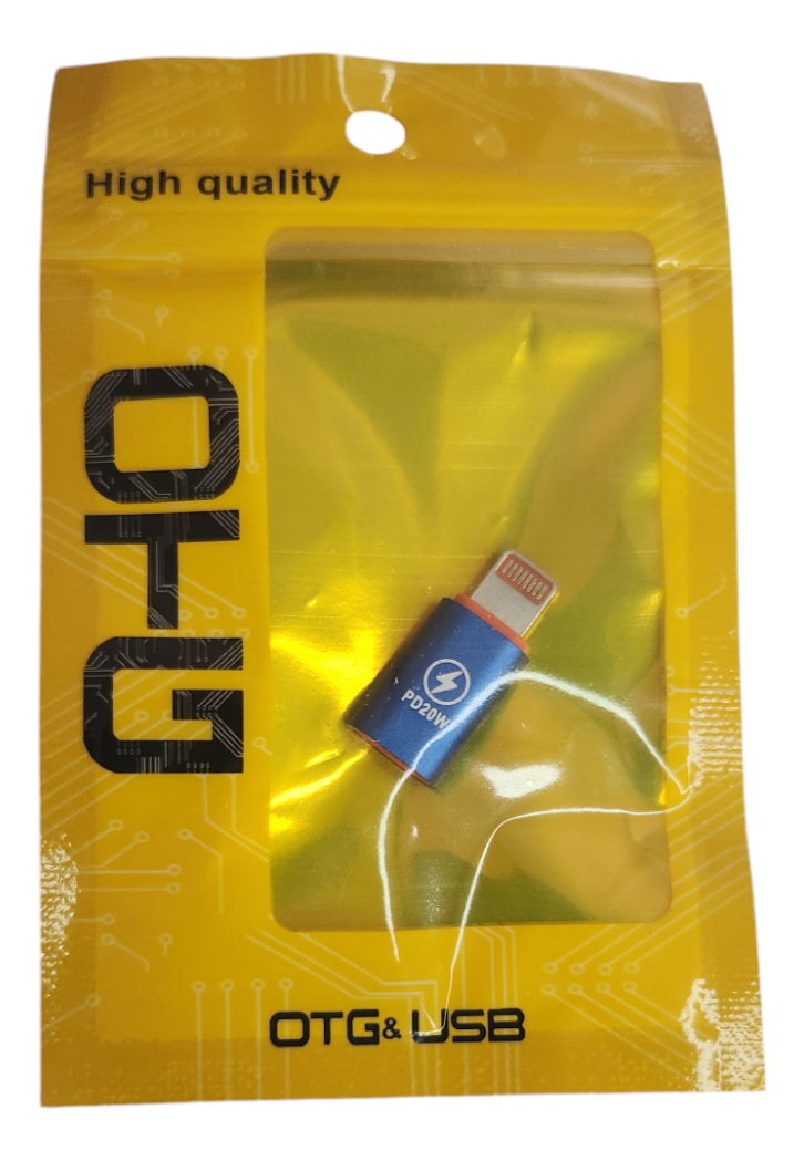 Adaptador Otg USB C Femea Para Macho Lightning Compativel com iPhone