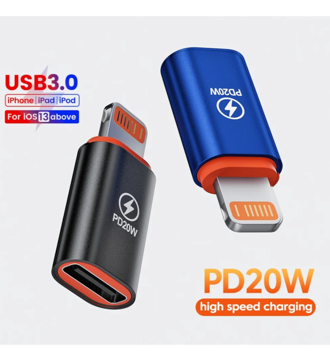 Adaptador Otg USB C Femea Para Macho Lightning Compativel com iPhone