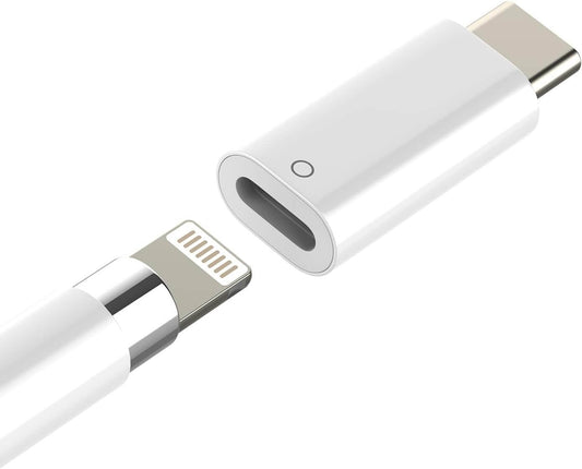 adaptador Lightning fêmea para USB C macho para Apple Pencil adaptador de 1ª geração para iPad 10º Bluetooh