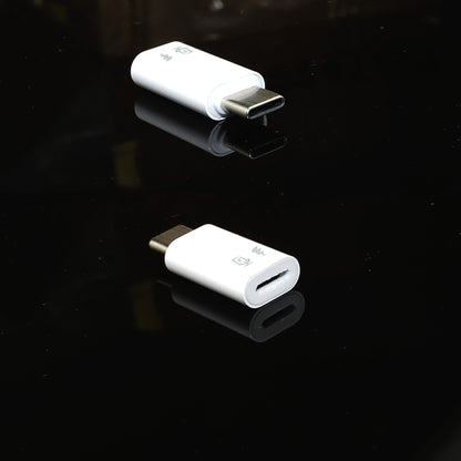 Adaptador Otg Usb C X Compatível Lightning Fêmea Microfone lapela e carregamento