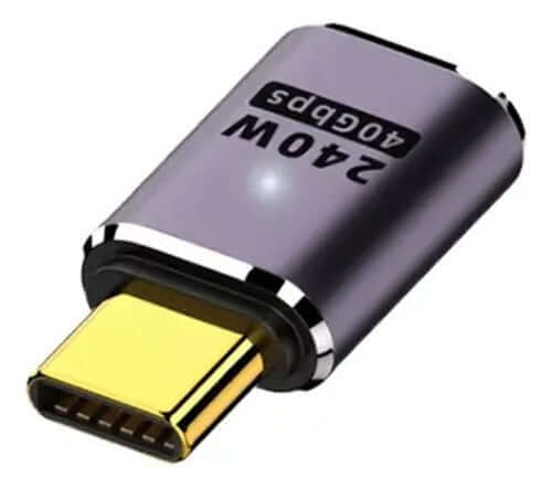 Adaptador Cabo Otg Usb C Macho Femea 40gbps 8k 60hz 240w