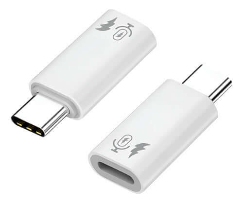 Adaptador Otg Usb C X Compatível Lightning Fêmea Microfone lapela e carregamento