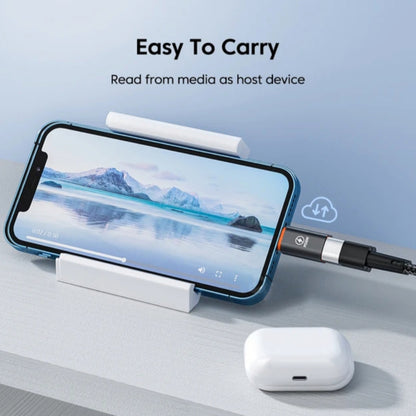 Adaptador Otg USB C Femea Para Macho Lightning Compativel com iPhone