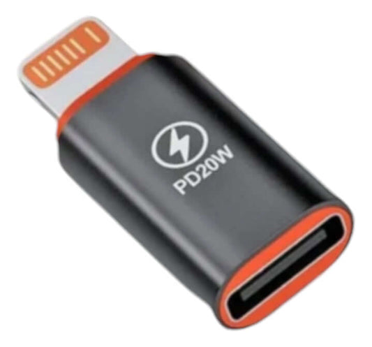 Adaptador Otg USB C Femea Para Macho Lightning Compativel com iPhone