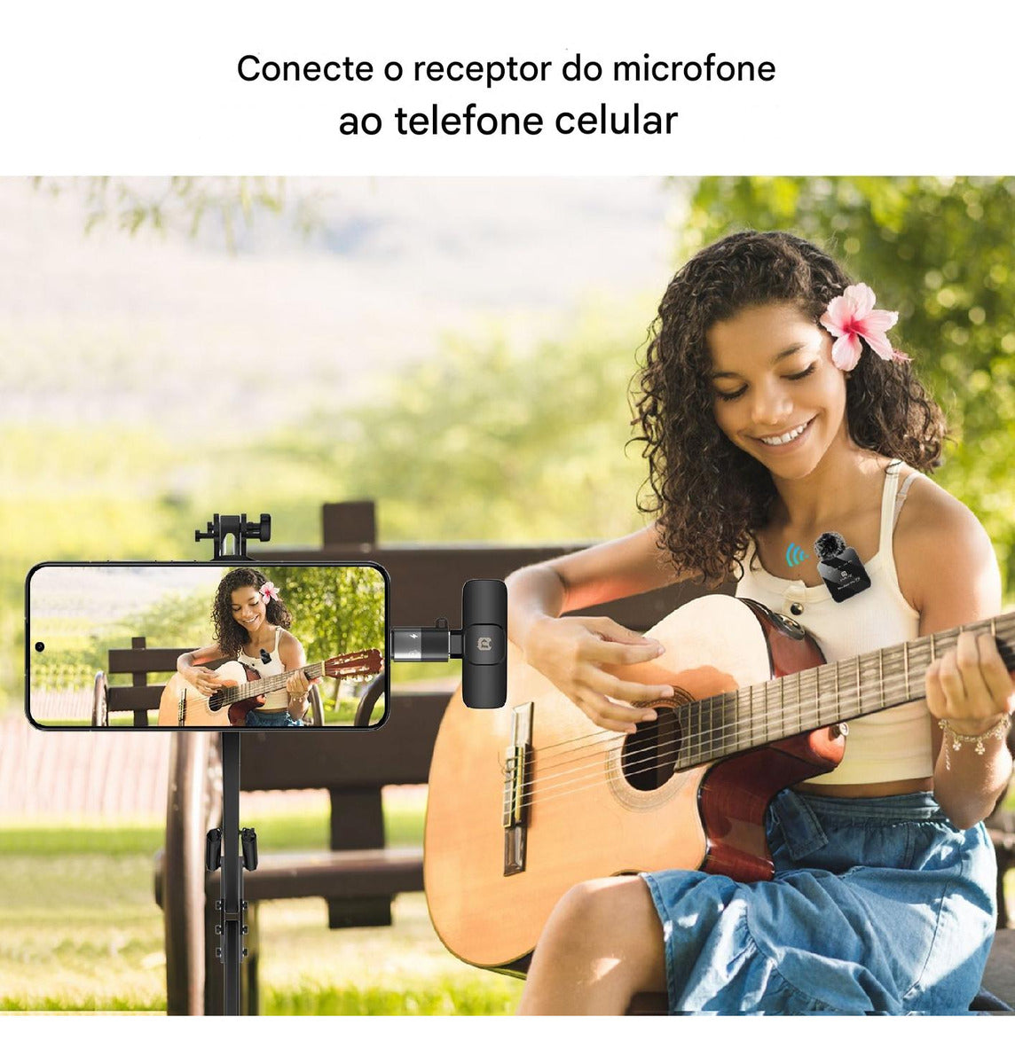Adaptador de Lightning Para Usb C Para iPhone 15 16 Microfone Carregamento Cor Cinza - Sancai