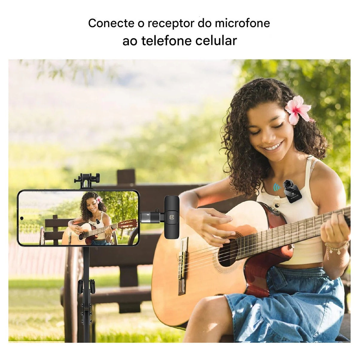 Adaptador de Lightning Para Usb C Para iPhone 15 16 Microfone Carregamento Cor Cinza - Sancai