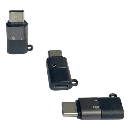 Adaptador de Lightning Para Usb C Para iPhone 15 16 Microfone Carregamento Cor Cinza - Sancai
