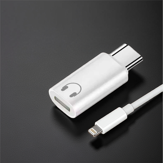 Adaptador Lightning Para Usb C Para iPhone 15 16 Fone Ouvido